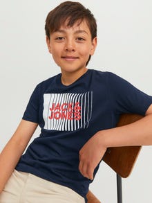 Jack & Jones Z logo T-shirt Junior -Navy Blazer - 12237411