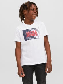 Jack & Jones Logo T-shirt Junior -White - 12237411