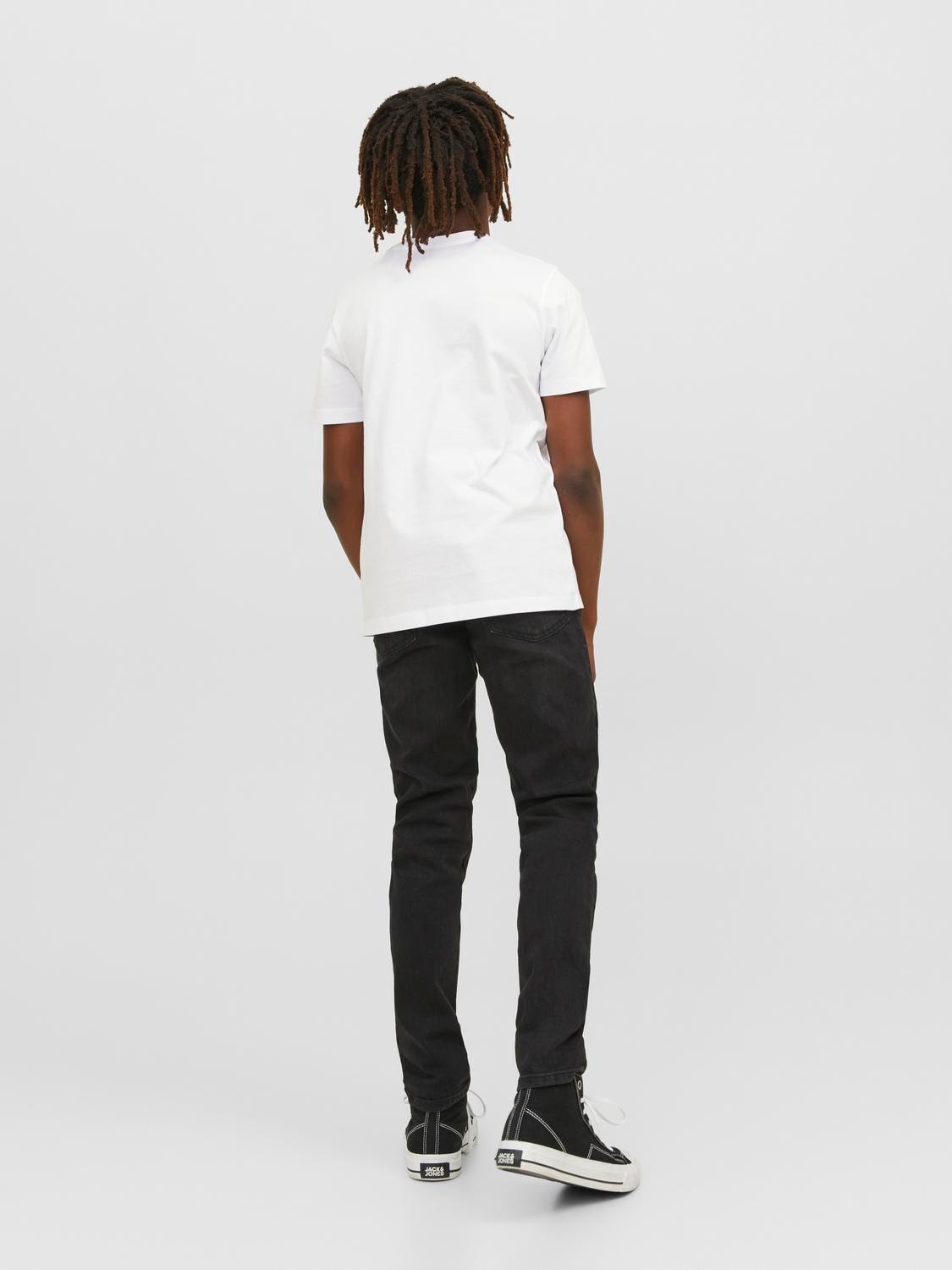 Jack & Jones Logo T-skjorte For gutter -White - 12237411