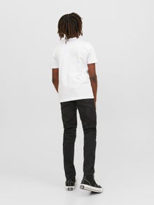 Jack & Jones Logo Tričko Junior -White - 12237411