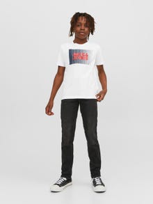 Jack & Jones Logo T-shirt Voor jongens -White - 12237411