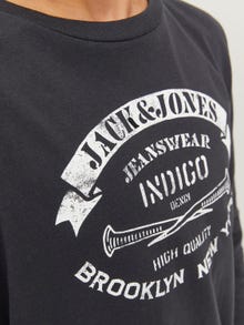 Jack & Jones Logo T-shirt Til drenge -Black - 12237416