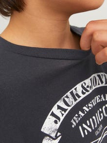 Jack & Jones Logo T-shirt For boys -Black - 12237416