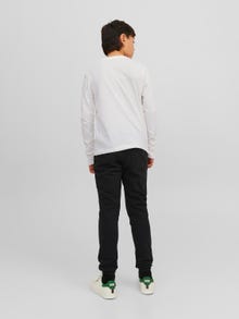 Jack & Jones Logo T-skjorte For gutter -Cloud Dancer - 12237416