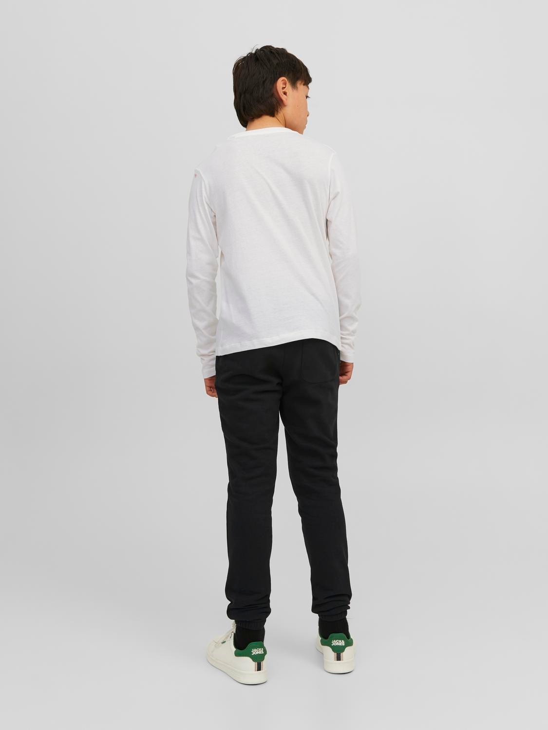 Jack & Jones Logo T-skjorte For gutter -Cloud Dancer - 12237416