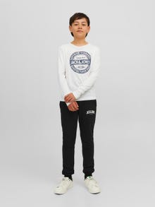 Jack & Jones Logo T-shirt For boys -Cloud Dancer - 12237416