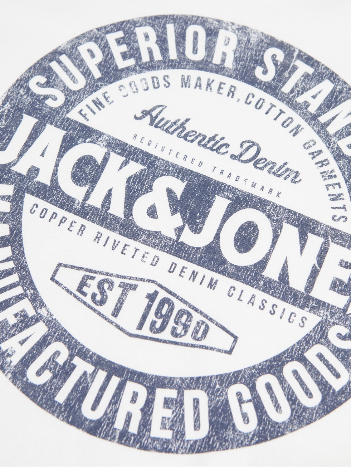 Jack & Jones Logo T-skjorte For gutter -Cloud Dancer - 12237416