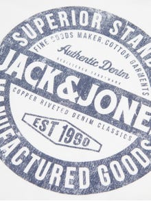 Jack & Jones T-shirt Logo Pour les garçons -Cloud Dancer - 12237416