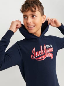 Jack & Jones Φούτερ με κουκούλα Για αγόρια -Navy Blazer - 12237420