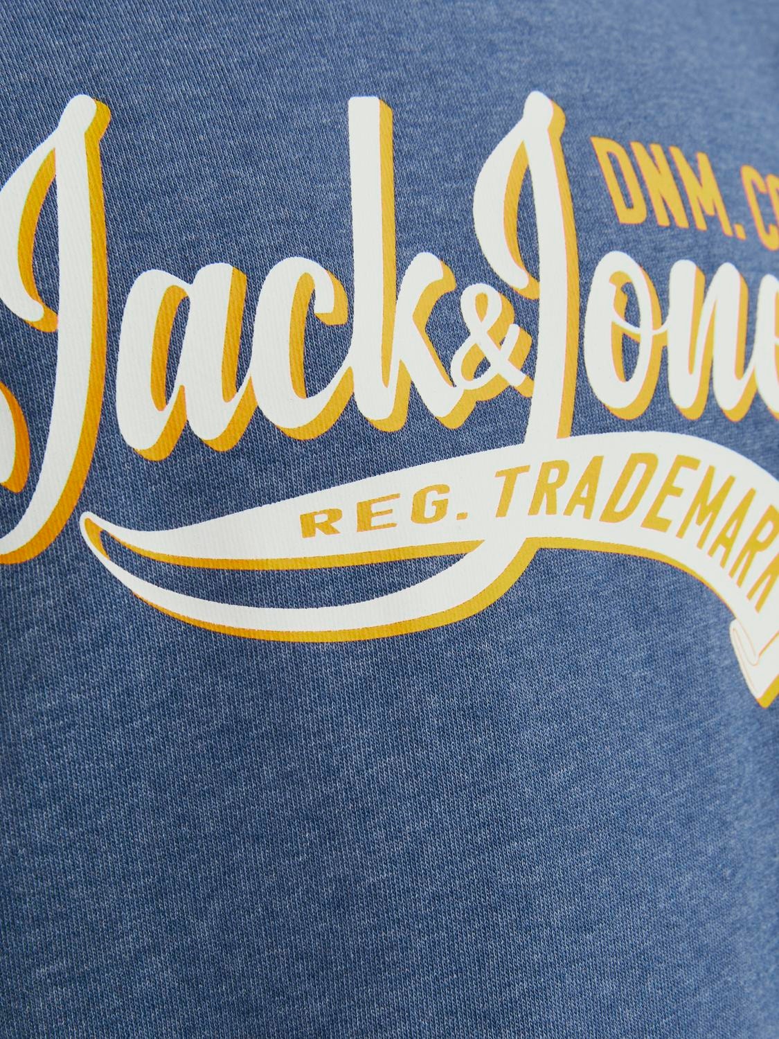 Jack & Jones Φούτερ με κουκούλα Για αγόρια -Ensign Blue - 12237420