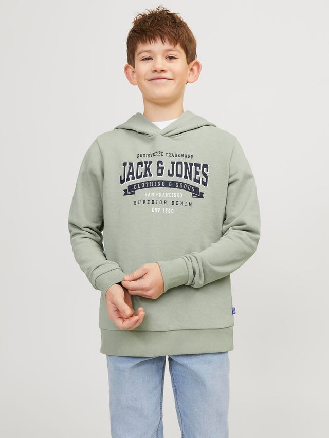 Jack & Jones Printed Hoodie For boys - 12237420