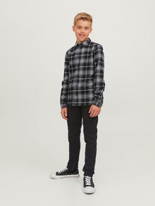 Jack & Jones JJIGLENN JJORIGINAL MF 072 NOOS JNR Jeansy o kroju slim fit Junior -Black Denim - 12237424