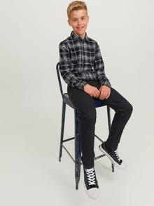 Jack & Jones JJIGLENN JJORIGINAL MF 072 NOOS JNR Jeansy o kroju slim fit Junior -Black Denim - 12237424