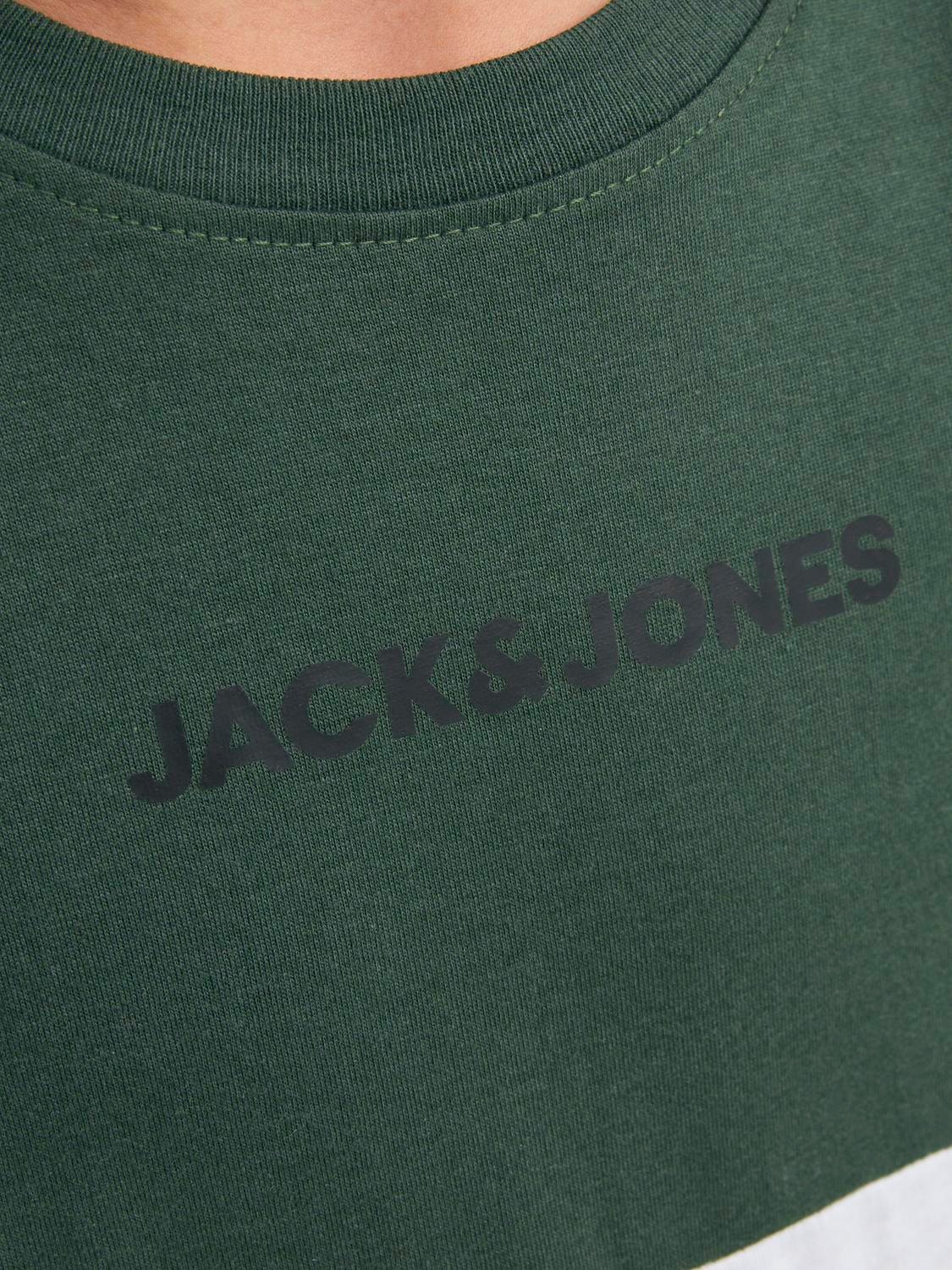 Jack & Jones Blokkfarge T-skjorte For gutter -Mountain View - 12237430