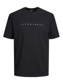 Jack & Jones Nyomott mintás Trikó Ifjúsági -Black - 12237435