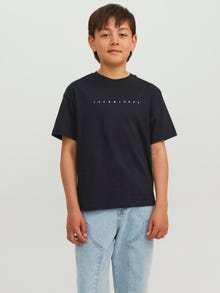 Jack & Jones Junior Logo T-paita -Black - 12237435