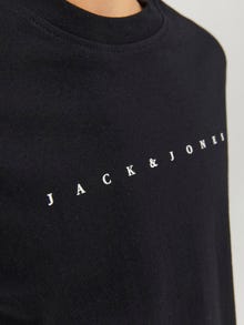 Jack & Jones Z logo T-shirt Dla chłopców -Black - 12237435