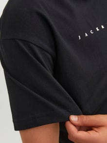 Jack & Jones Nyomott mintás Trikó Ifjúsági -Black - 12237435