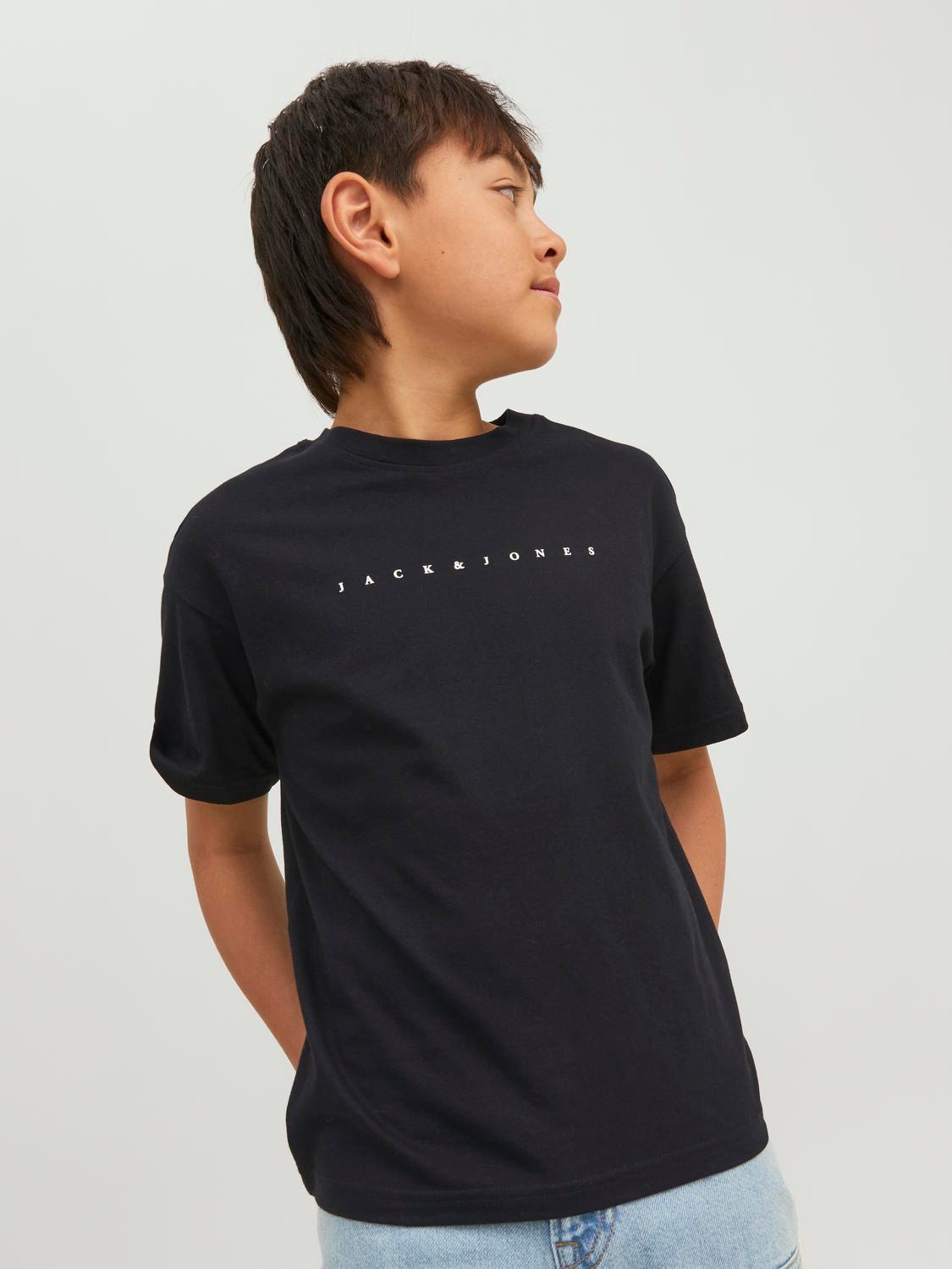 Jack & Jones Logotipas Marškinėliai For boys -Black - 12237435