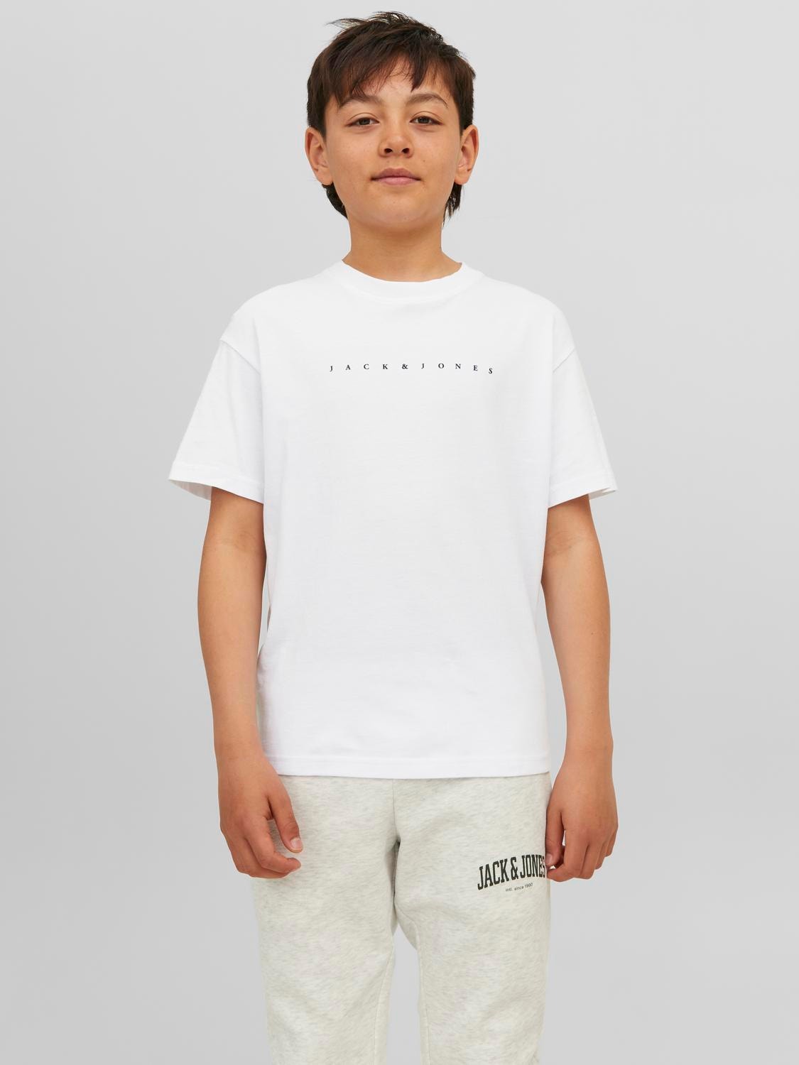 Jack & Jones T-shirt Con logo Per Bambino -White - 12237435