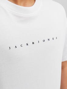 Jack & Jones Logo T-särk Junior -White - 12237435