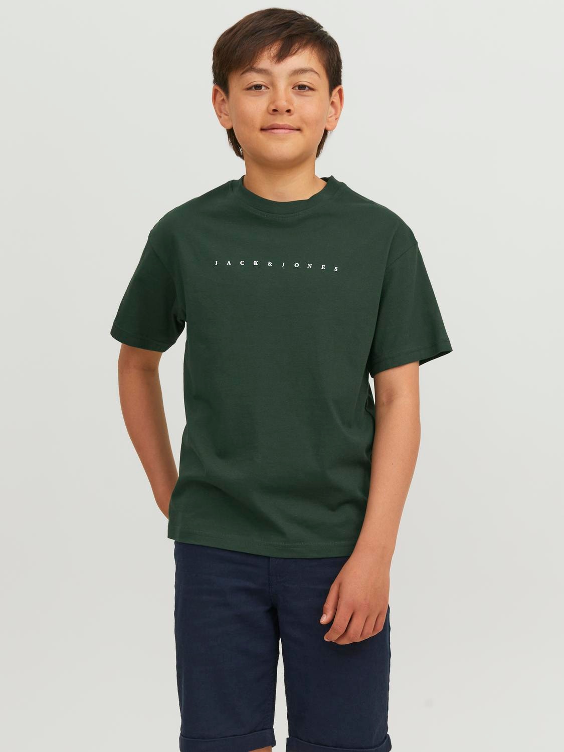 Jack & Jones Logo T-shirt For boys -Mountain View - 12237435