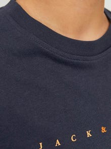 Jack & Jones T-shirt Logo Para meninos -Dark Navy - 12237435