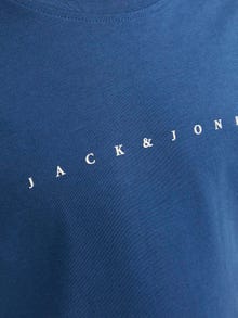 Jack & Jones Poikien Logo T-paita -Ensign Blue - 12237435