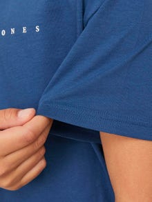 Jack & Jones Logo T-shirt For boys -Ensign Blue - 12237435