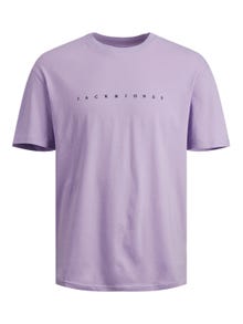Jack & Jones Logo T-shirt Für jungs -Purple Rose - 12237435