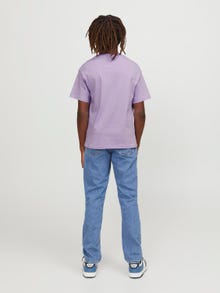 Jack & Jones Logo T-shirt Voor jongens -Purple Rose - 12237435