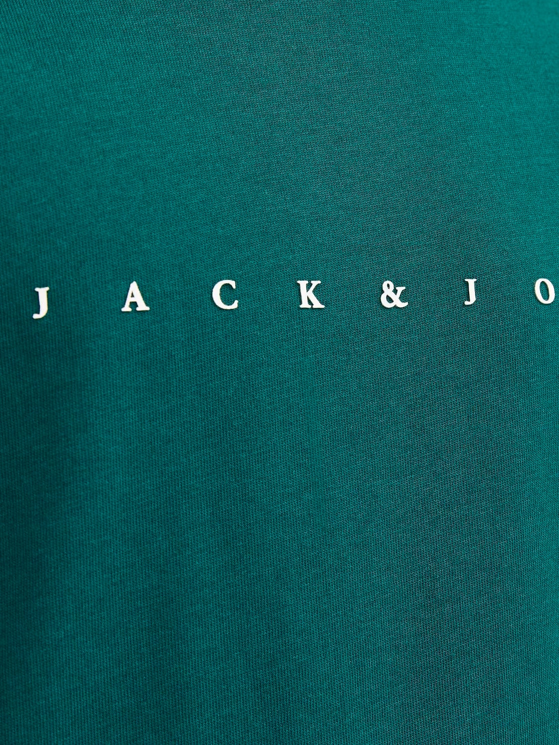 Jack & Jones Logo T-skjorte For gutter -Deep Teal - 12237435
