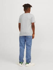 Jack & Jones Poikien Painettu T-paita -White Melange - 12237441