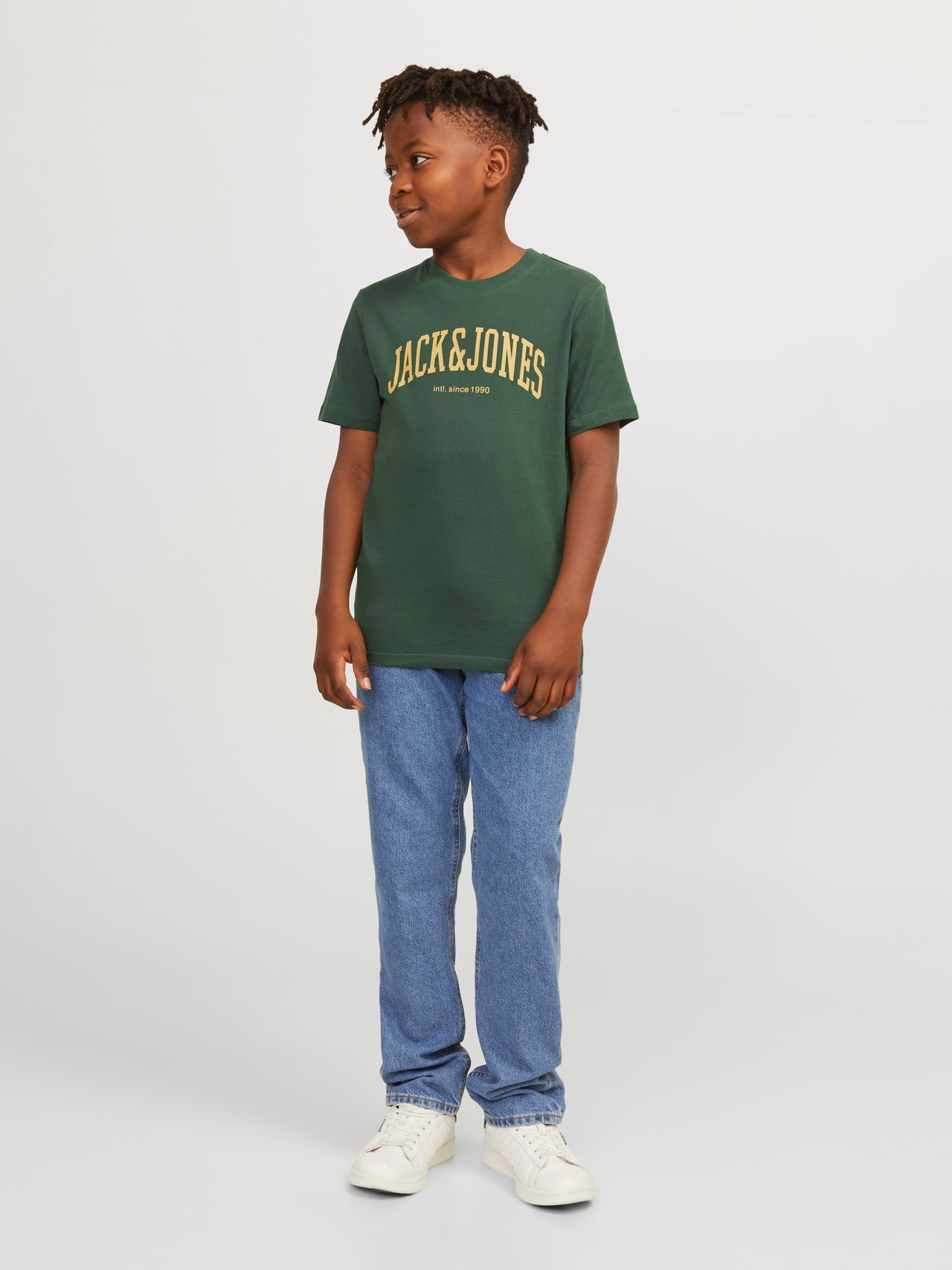 Jack & Jones Camiseta Estampado Para chicos -Dark Green - 12237441