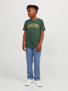 Jack & Jones T-shirt Estampar Para meninos -Dark Green - 12237441