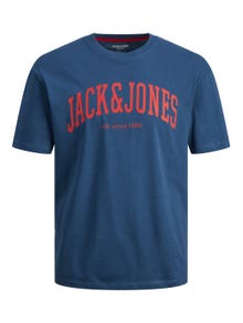 Jack & Jones Tryck T-shirt För pojkar -Ensign Blue - 12237441