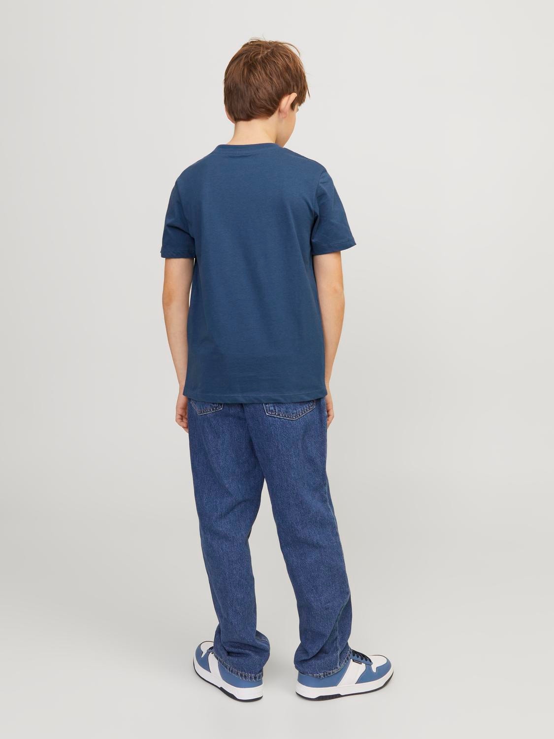 Jack & Jones Gedrukt T-shirt Voor jongens -Ensign Blue - 12237441