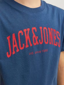 Jack & Jones Gedruckt T-shirt Für jungs -Ensign Blue - 12237441