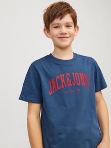 Jack & Jones T-shirt Stampato Per Bambino -Ensign Blue - 12237441