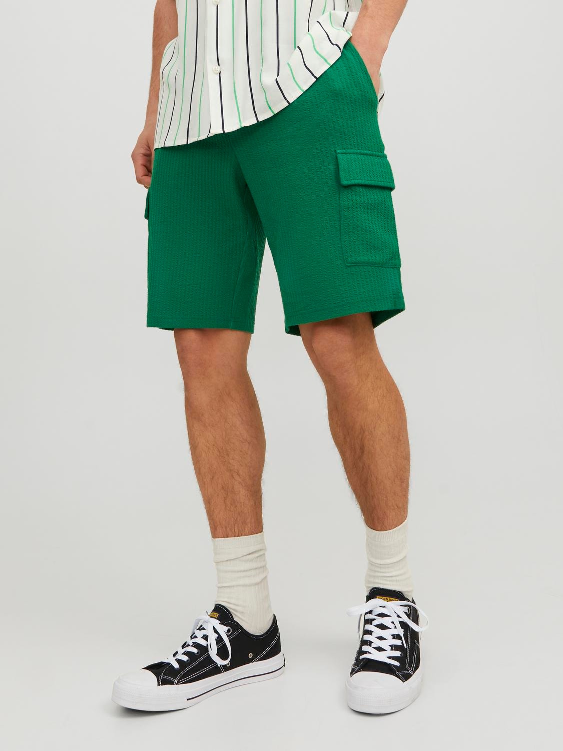Jack & Jones Regular Fit Sweatstof shorts -Verdant Green - 12237447
