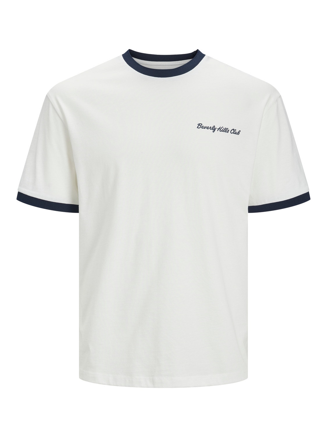 Jack & Jones Gedruckt Rundhals T-shirt -Cloud Dancer - 12237453