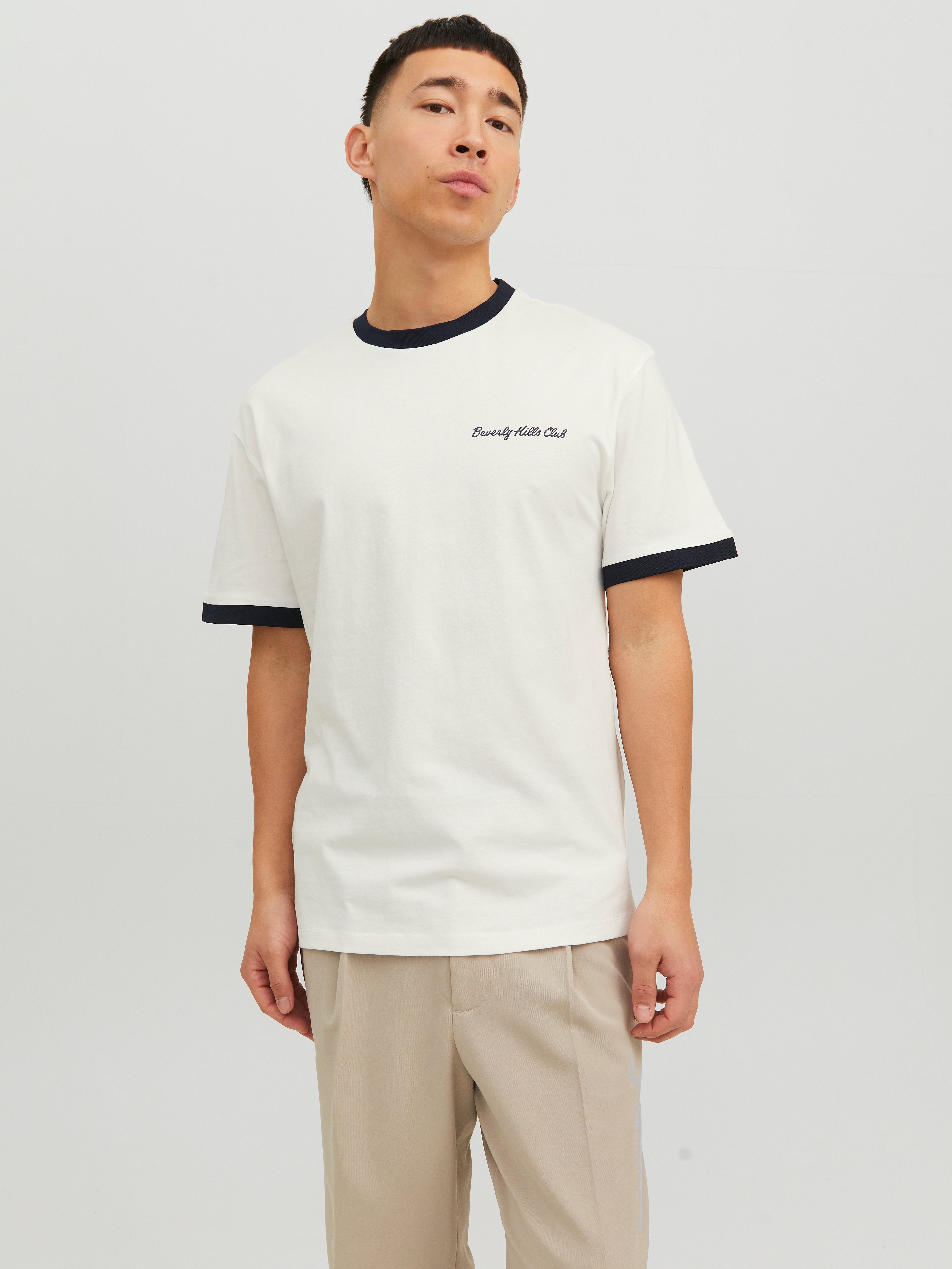 T-shirt Uni Col Rond - Jack & Jones - Modalova