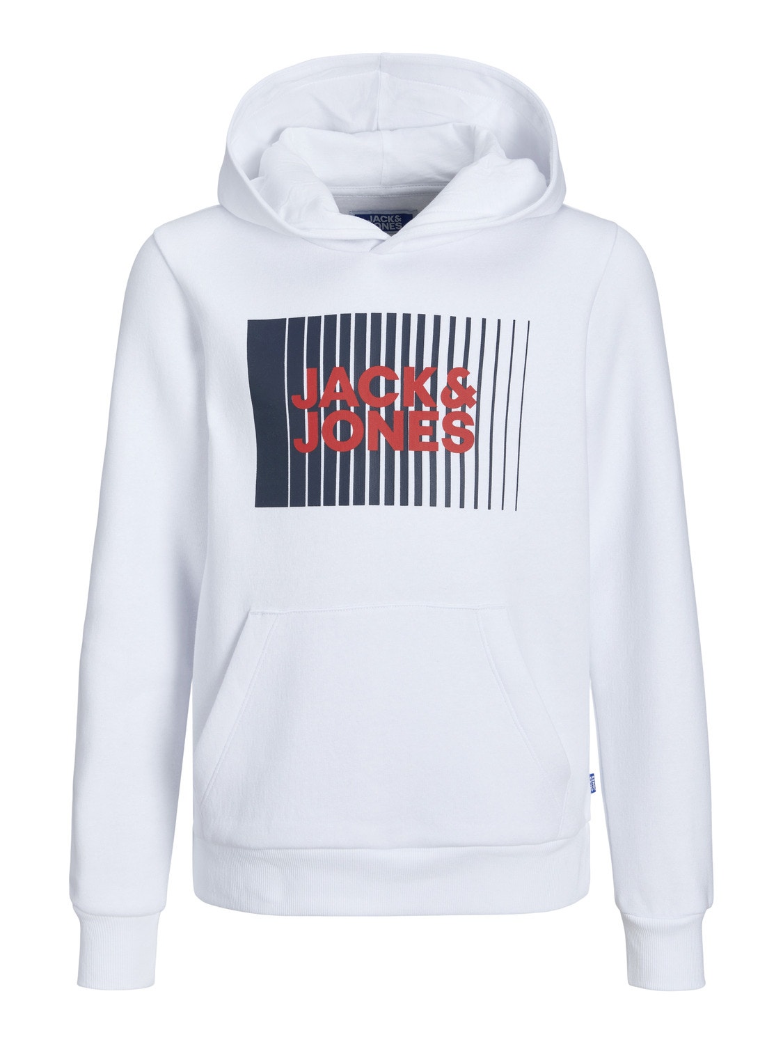 Jack & Jones Logo Kapuutsiga pusa Junior -White - 12237459