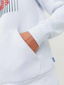 Jack & Jones Logo Hættetrøje Junior -White - 12237459