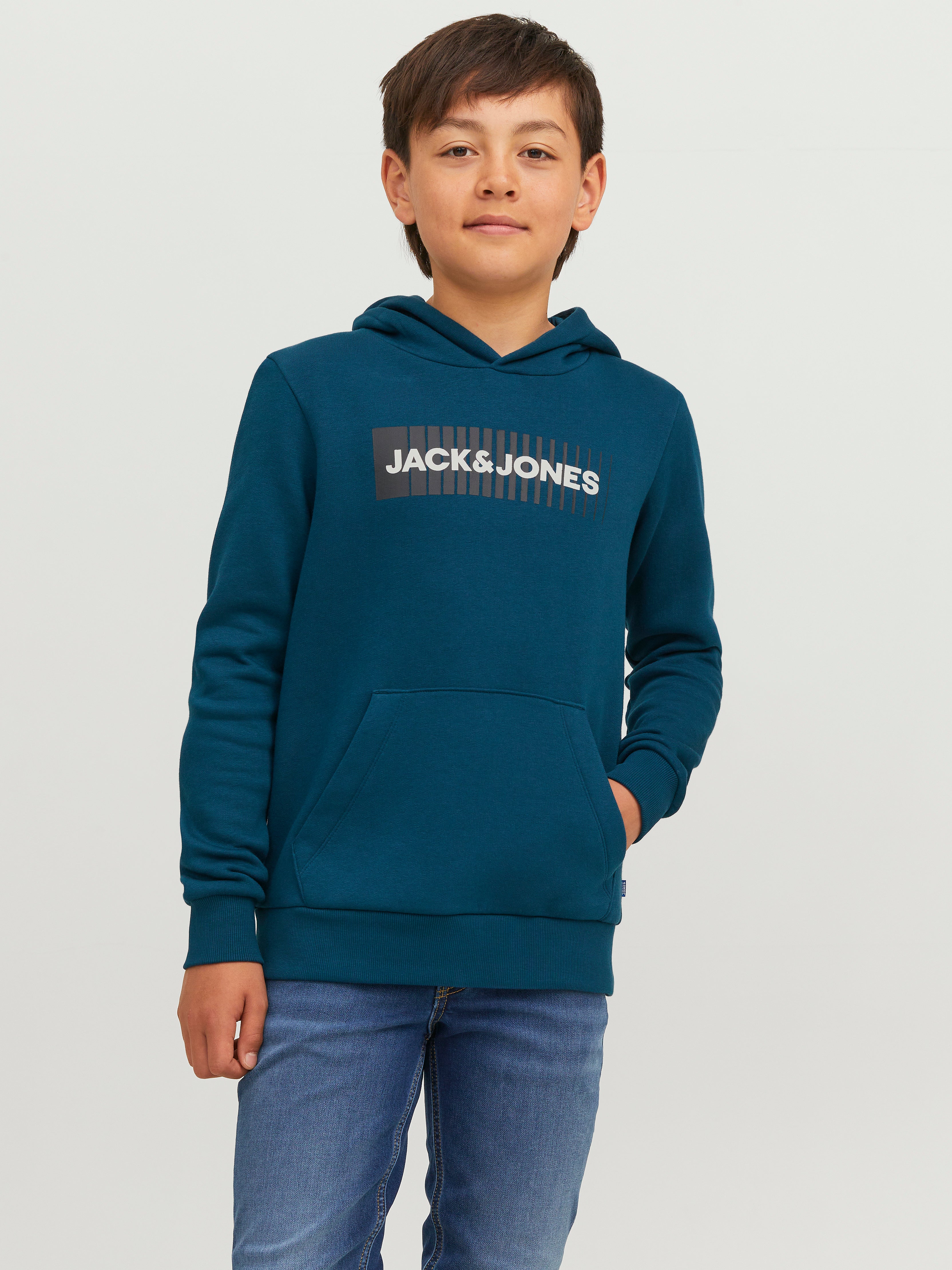 Sweat À Capuche Logo Pour Les Garçons - Jack & Jones - Modalova