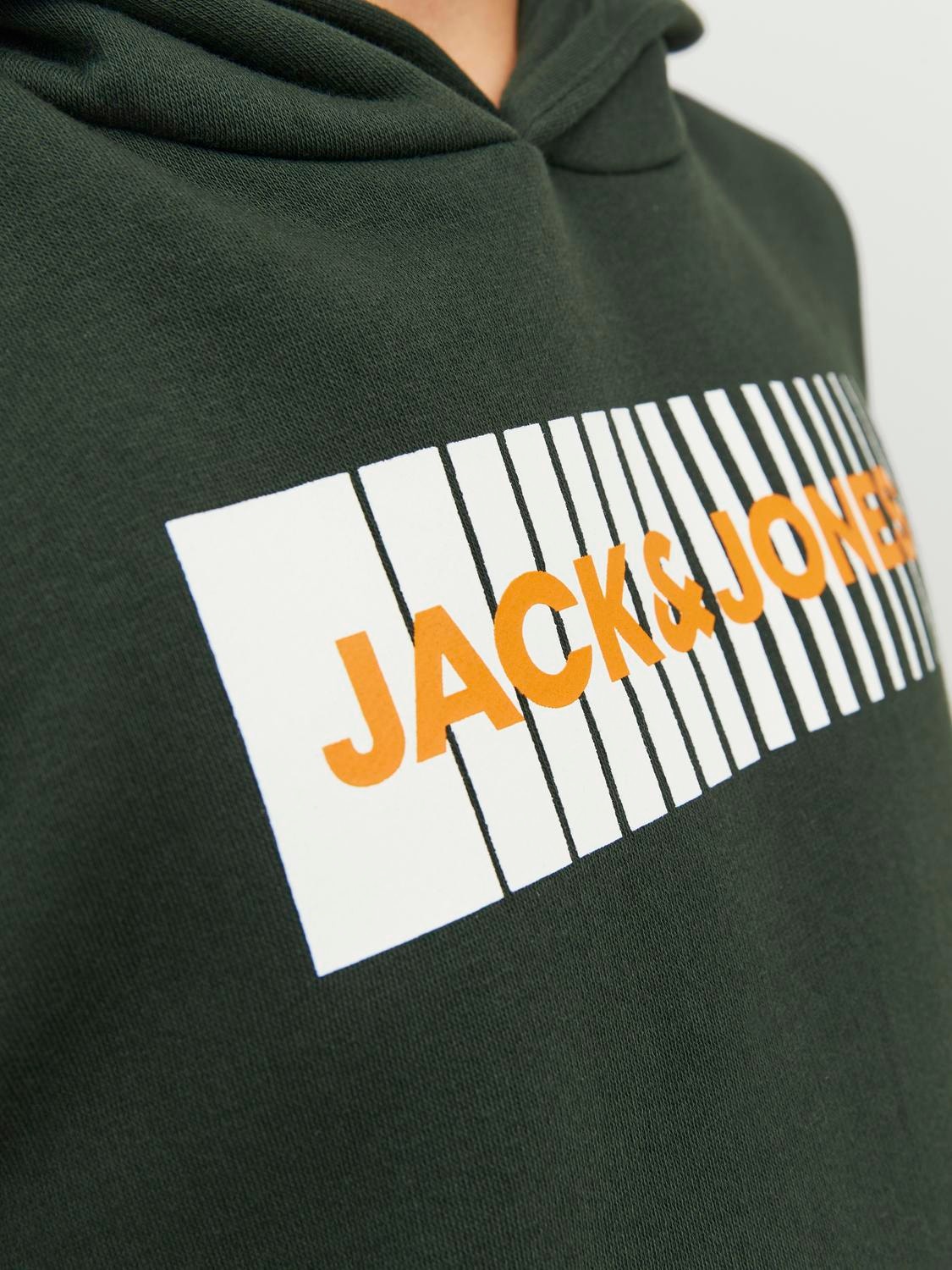 Jack & Jones Z logo Bluza z kapturem Dla chłopców -Mountain View - 12237459
