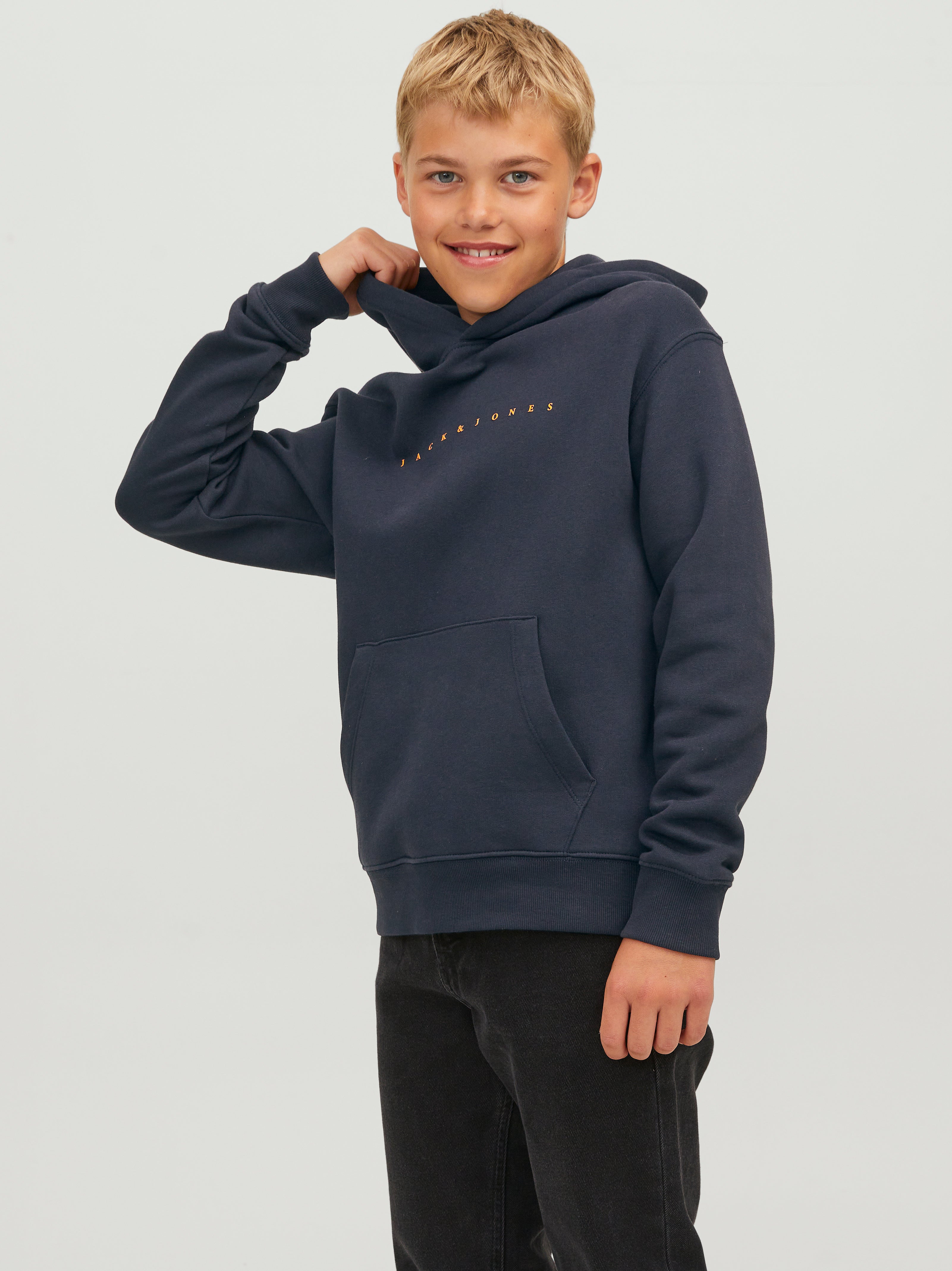 Sweat À Capuche Imprimé Pour Les Garçons - Jack & Jones - Modalova