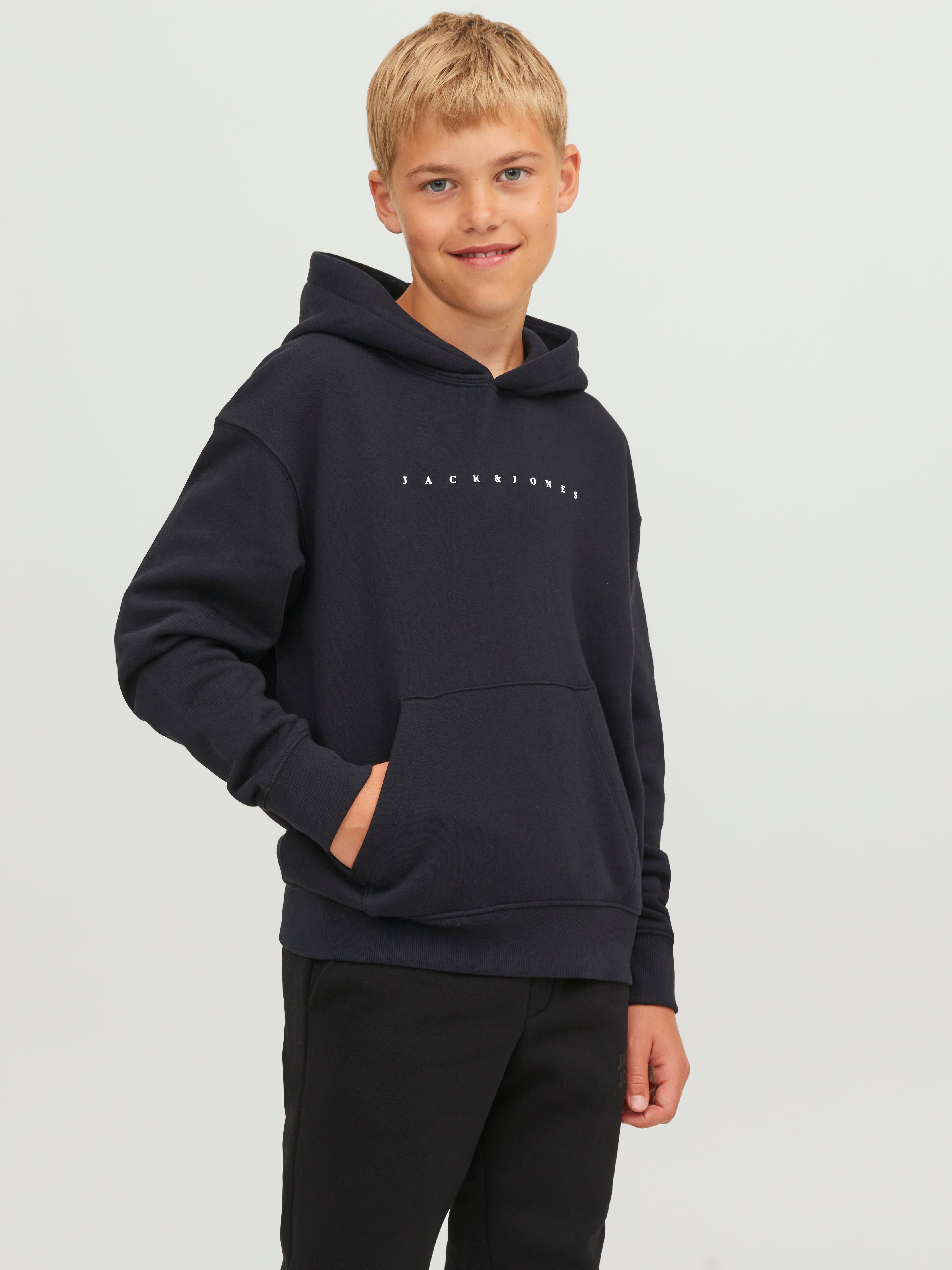 Sweat À Capuche Imprimé Pour Les Garçons - Jack & Jones - Modalova