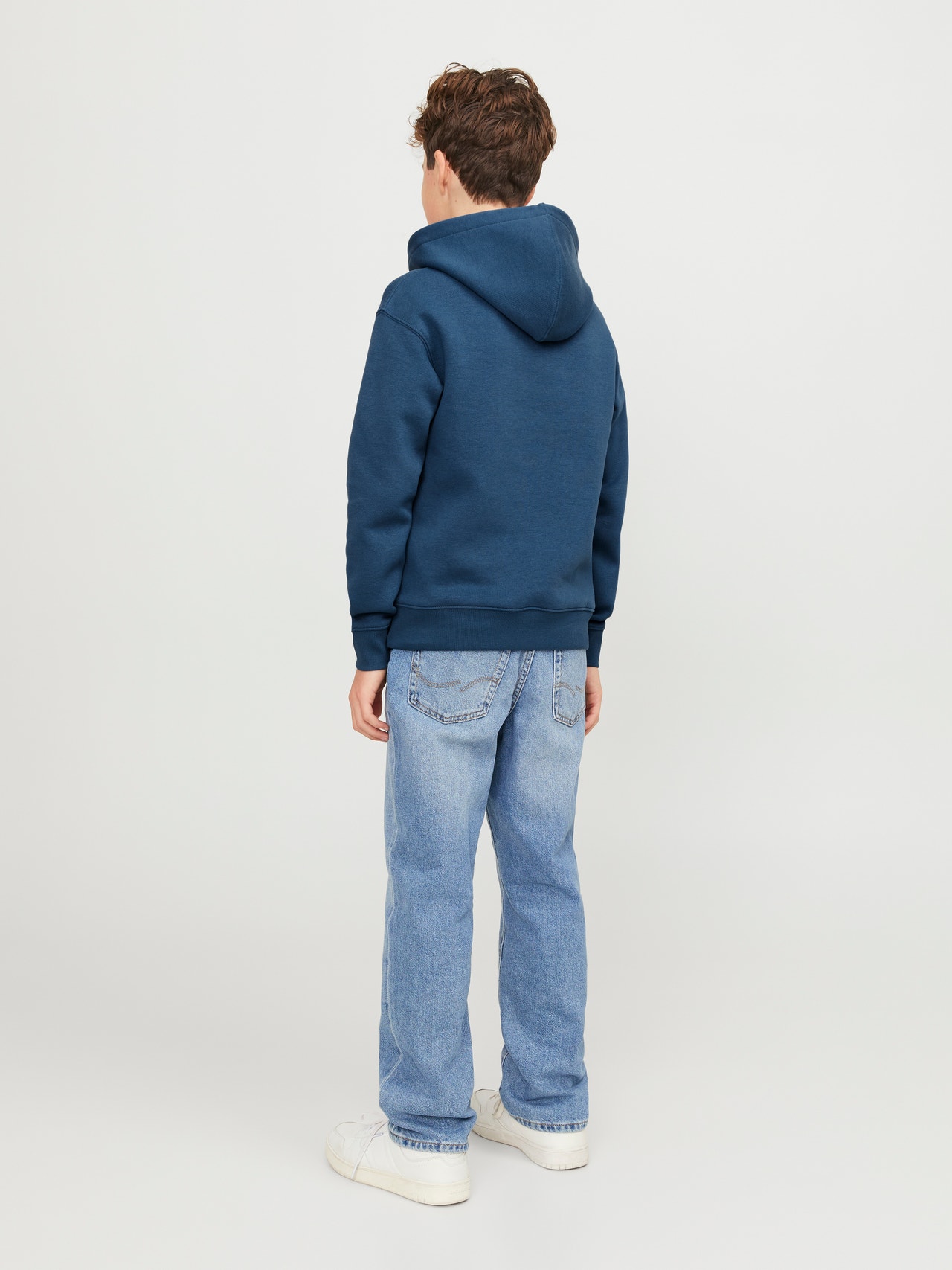 Jack & Jones Logó Kapucnis felső Ifjúsági -Ensign Blue - 12237468