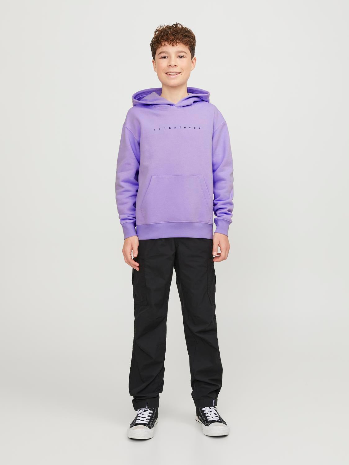 Purple best sale hoodie boy